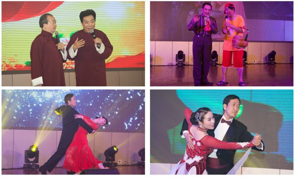 水鸡兄与蔡汕长老师小品表演